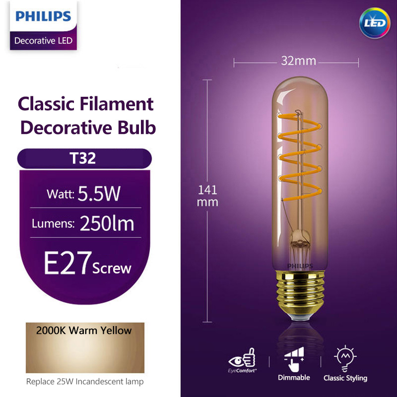 필립스 LED 장식용 전구 ST64 T32 G93 E2 - Philips Bulb Led Classic 리뷰 및 가격