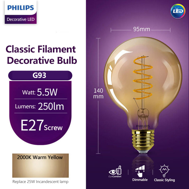 필립스 LED 장식용 전구 ST64 T32 G93 E2 - Philips Bulb Led Classic 리뷰 및 가격