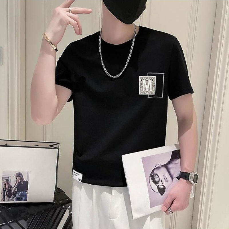 트렌디한 남성 반팔 상의 여름 한국 스타일 시원한 스트 - Korean Men Lifestyle 리뷰 및 가격